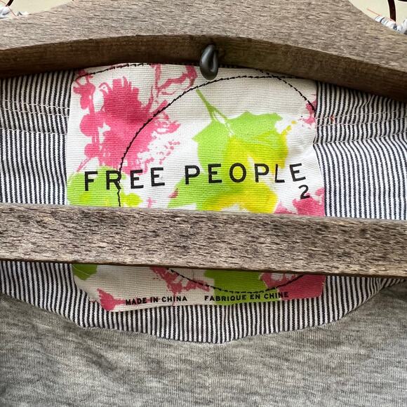 Free People boho stripe beaded oriental inspired jacket - Picture 5 of 10